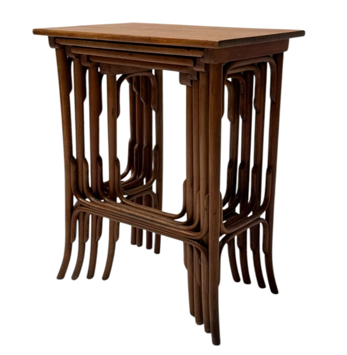 Vienna Secession Bentwood Nesting Tables by Michael Thonet for Thonet, 1900s